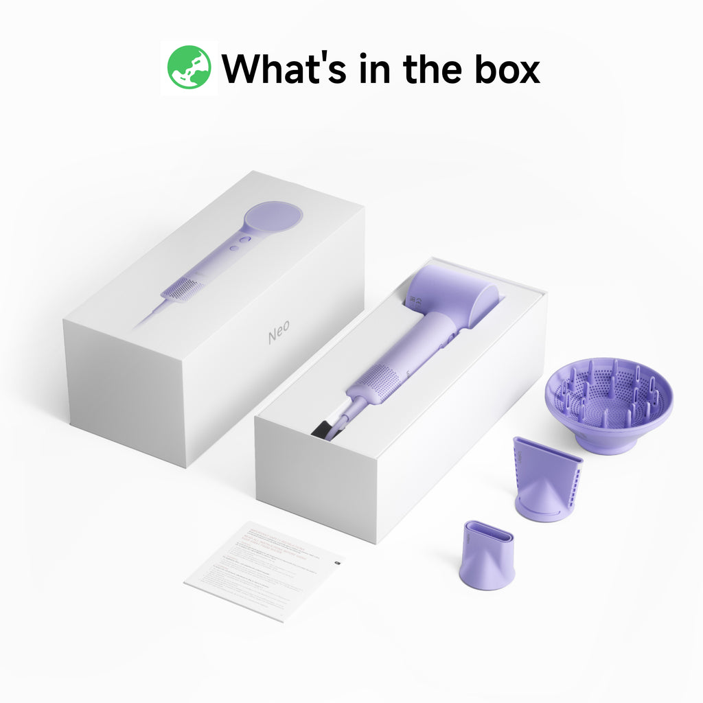 NEO Haartrockner mit 3 Aufsätzen
